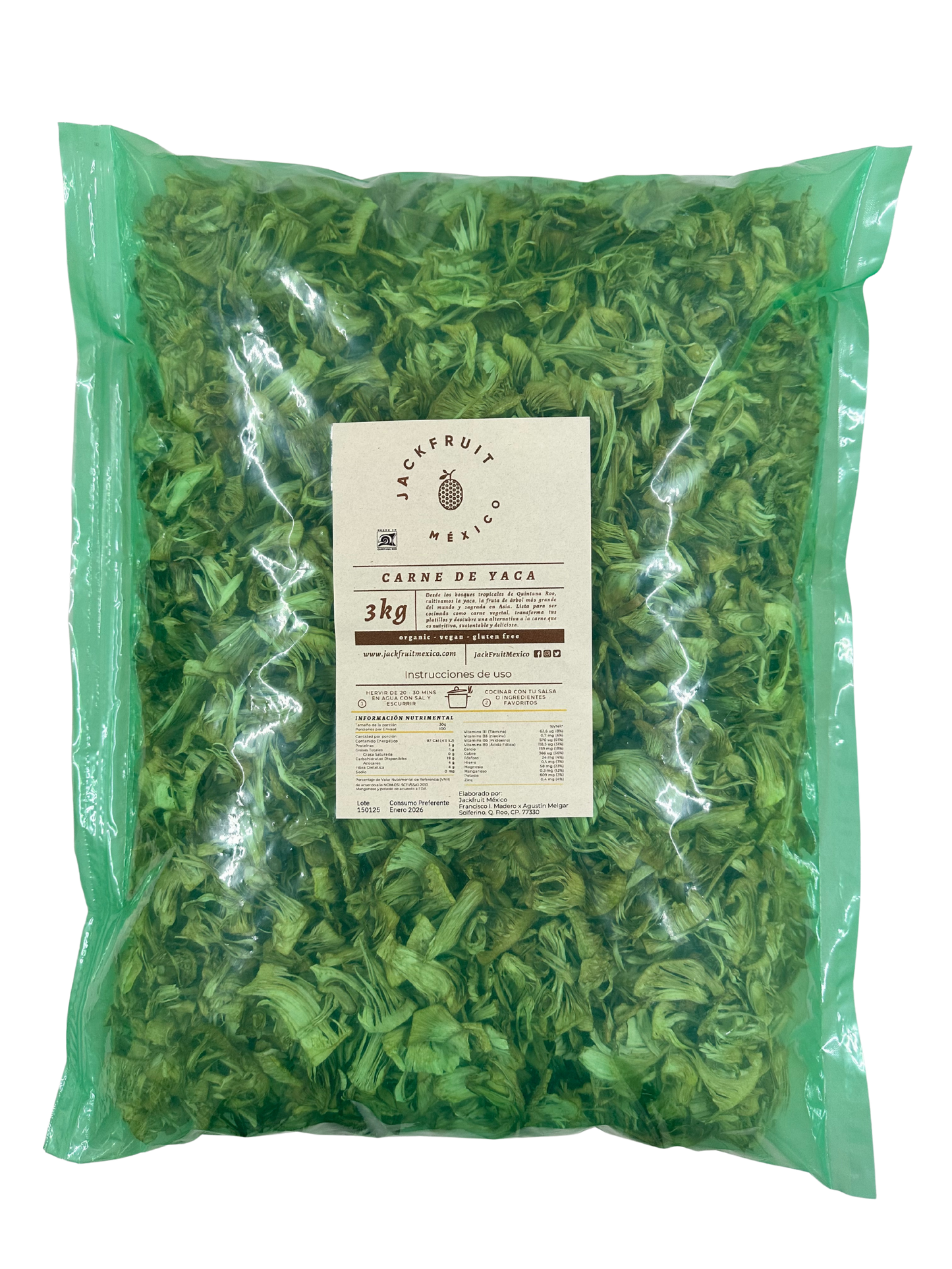Carne de Yaca Restaurantes (Costal de 3kg)